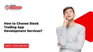 How to Choose Stock Trading App Development Services?
