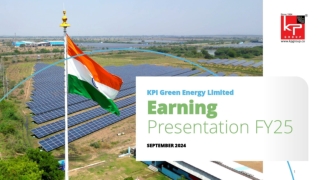 KPI Green Energy Limited Earning Presentation Sep 2024