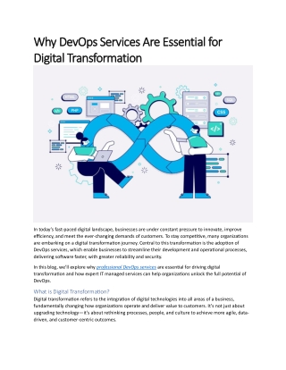 Why DevOps Services Are Essential for Digital Transformation