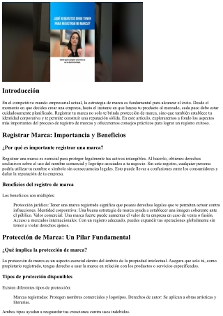 Estrategia de Marca: Consejos para un Registro Exitoso