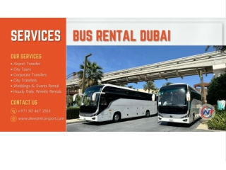 Rent a Bus in Dubai: Al Weam Passenger Transport Bus Rental Services