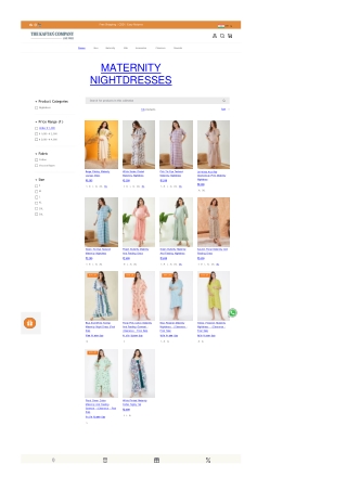 Buy Comfortable Maxi & Short Pregnancy Nightdress And Nighty – The Kaftan Company