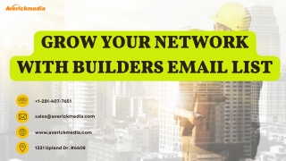 Grow Your Network with Builders Email List