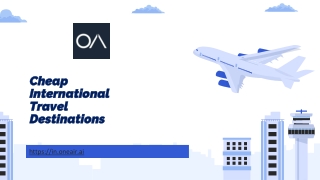 Cheap International Travel Destinations - in.oneair.ai