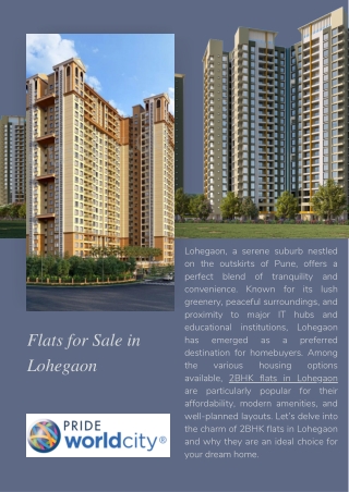 Flats For Sale in Lohegaon | Pride World City | Pune