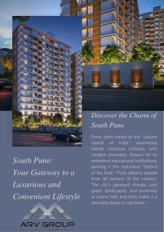 South Pune: Your Gateway to a Luxurious and Convenient Lifestyle | ARV Group