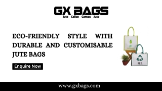 Eco-Friendly Style with Durable and Customisable Jute Bags