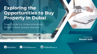 Exploring the Opportunities to Buy Property in Dubai
