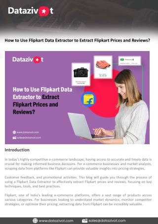 How to Use Flipkart Data Extractor to Extract Flipkart Prices and Reviews.ppt