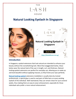 Natural Looking Eyelash In Singapore