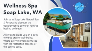 Wellness Spa Soap Lake, WA