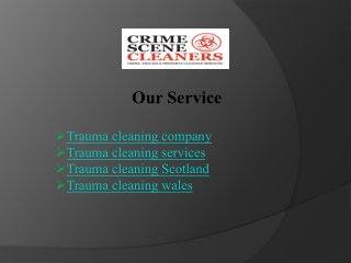 Professional Trauma Cleaning Wales - Biohazard Cleaning Company