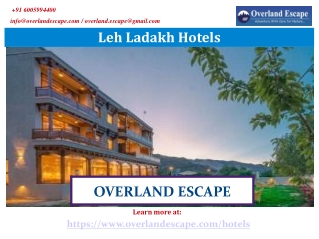 Leh Ladakh Hotels