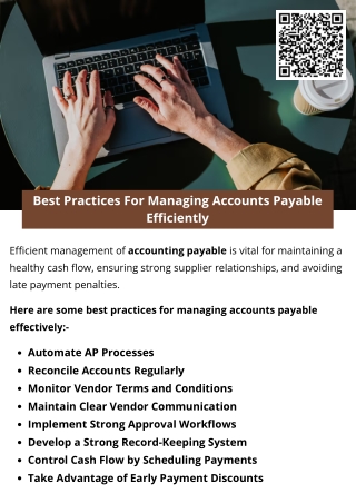 Best Practices For Managing Accounts Payable Efficiently
