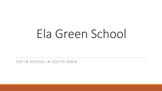 Ela Green School