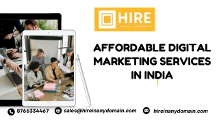 Affordable Digital Marketing Services in India