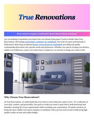 Home Renovations Auckland