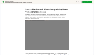 Doctors Matrimonial: Where Compatibility Meets Professional Excellence
