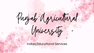 Punjab Agricultural University