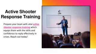 Active Shooter Response Training
