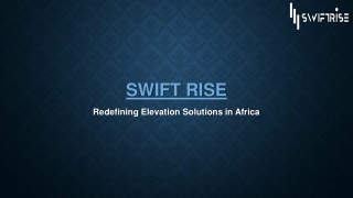 Swift Rise Commercial Lifts Nigeria: Premium Elevators for Modern Buildings