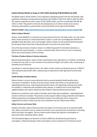 Sodium Nitrate Market