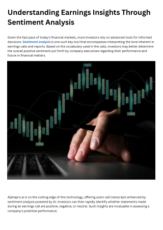 Understanding Earnings Insights Through Sentiment Analysis