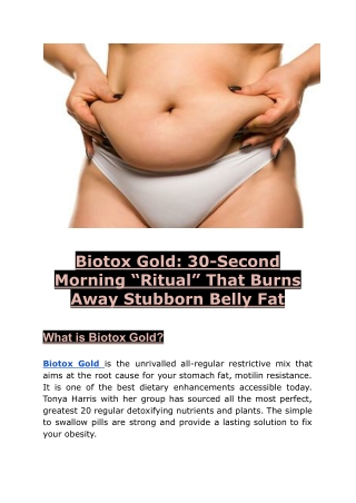 Burns Away Stubborn Belly Fat, Detoxifies Your Body And Skyrockets Energy