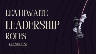 Explore Premier Interim Leadership Roles with Leathwaite