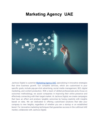 Marketing Agency  UAE
