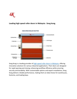 Leading high speed roller doors in Malaysia