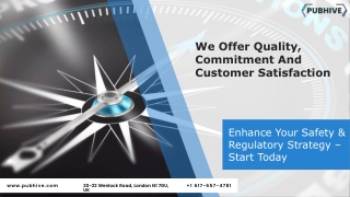 Enhance Your Safety & Regulatory Strategy – Start Today