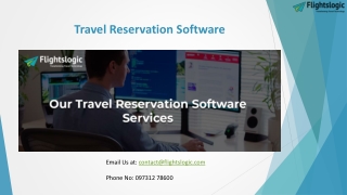 Travel Reservation Software