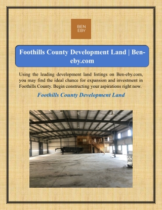 Foothills County Development Land | Ben-eby.com