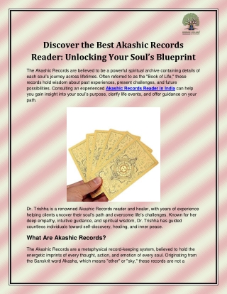 Akashic Records Reader in India