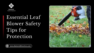 Essential Leaf Blower Safety Tips for Protection