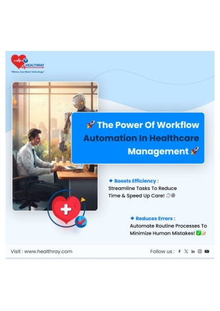 The Power of Workflow Automation in Healthcare Management - Healthray