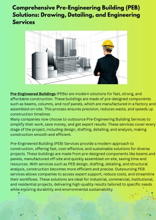 Pre Engineering Building Services