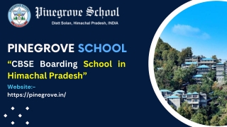 CBSE Boarding School in Himachal Pradesh