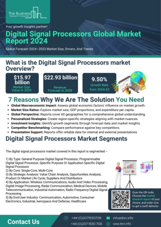 Digital Signal Processors Global Market Report 2024