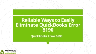 Simple guide to resolve QuickBooks Error Code 6190