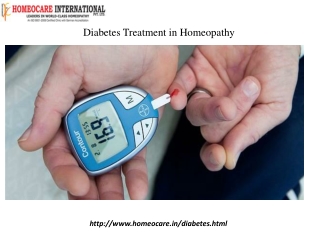 Homeopathy treatment for diabetes