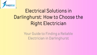 Finding a Reliable Electrician in Darlinghurst