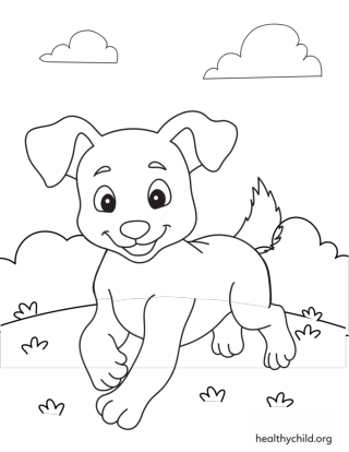 Cute Dog Coloring Pages