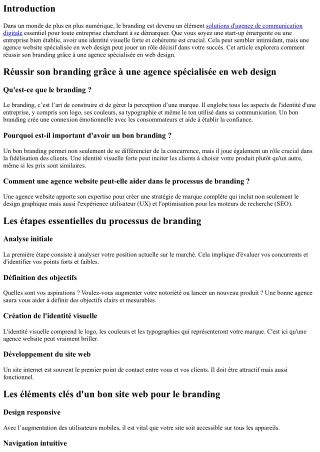 Réussir son branding grâce à une agence spécialisée en web design