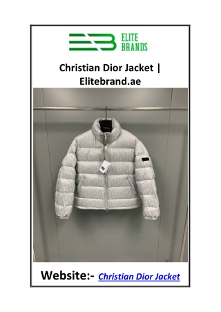 Christian Dior Jacket  Elitebrand.ae