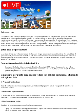 Guía paso a paso para grabar videos con calidad profesional usando la Logitech B
