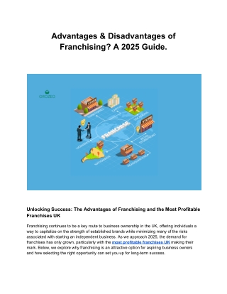 Advantages & Disadvantages of Franchising? A 2025 Guide.