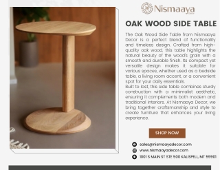 The Perfect Oak Wood Side Table for Any Room