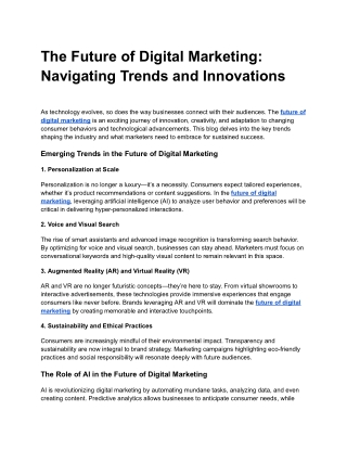 The Future of Digital Marketing_ Navigating Trends and Innovations